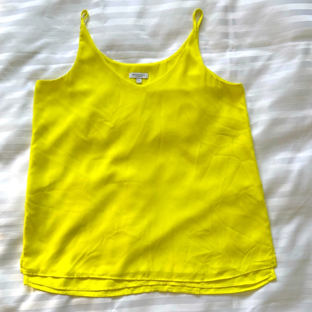 Neon yellow tank top